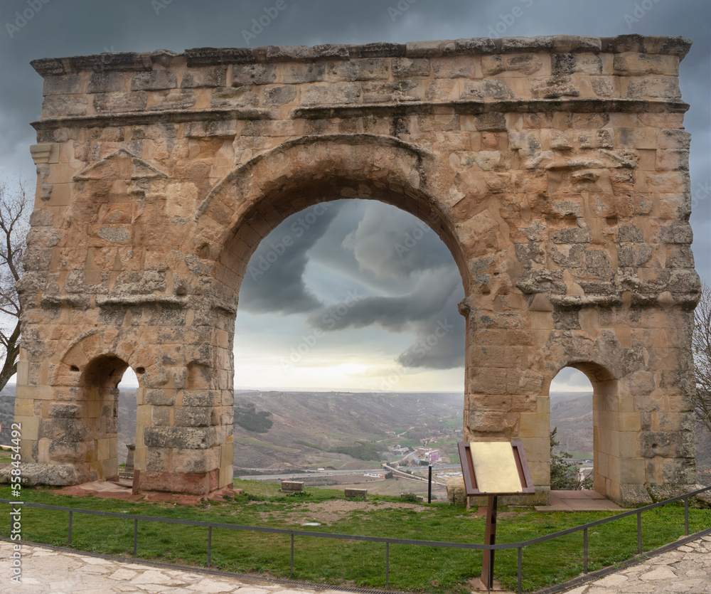 Roman arch of Medinaceli, Soria province, Castilla-Leon, Spain