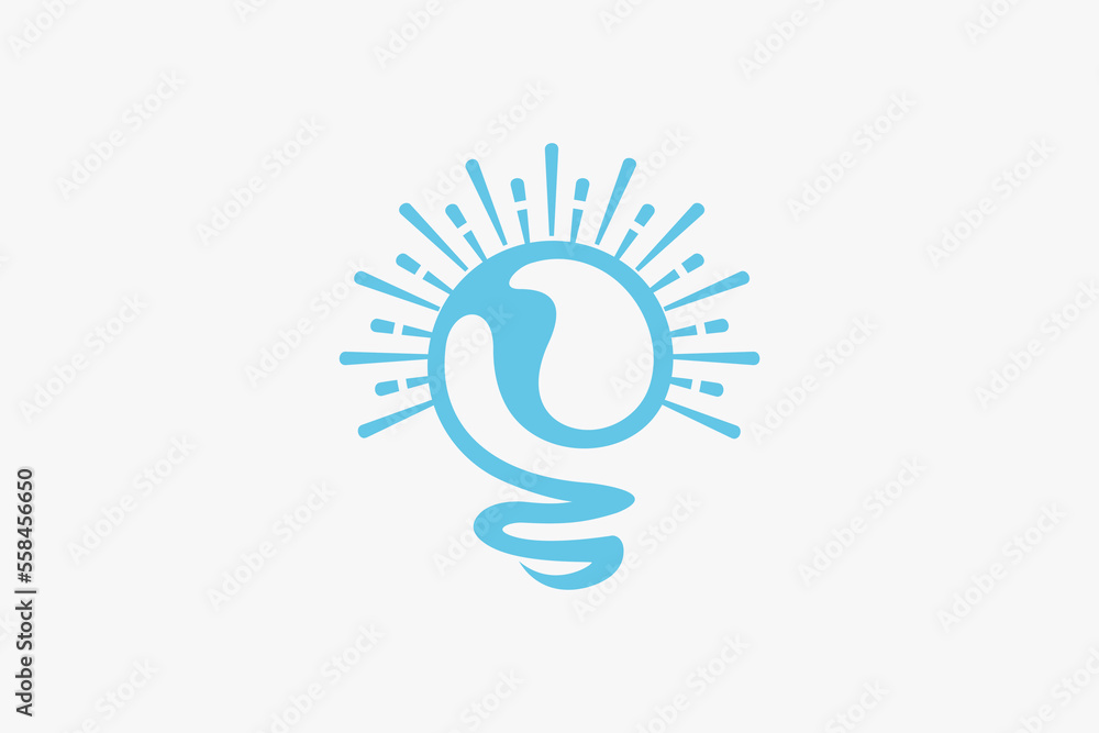 bulb idea logo shine bulb idea logo shine