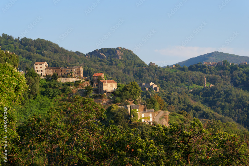 San-Giovanni-di-Moriani village in Upper Corsica  