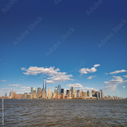 View of New York City in the daytime.