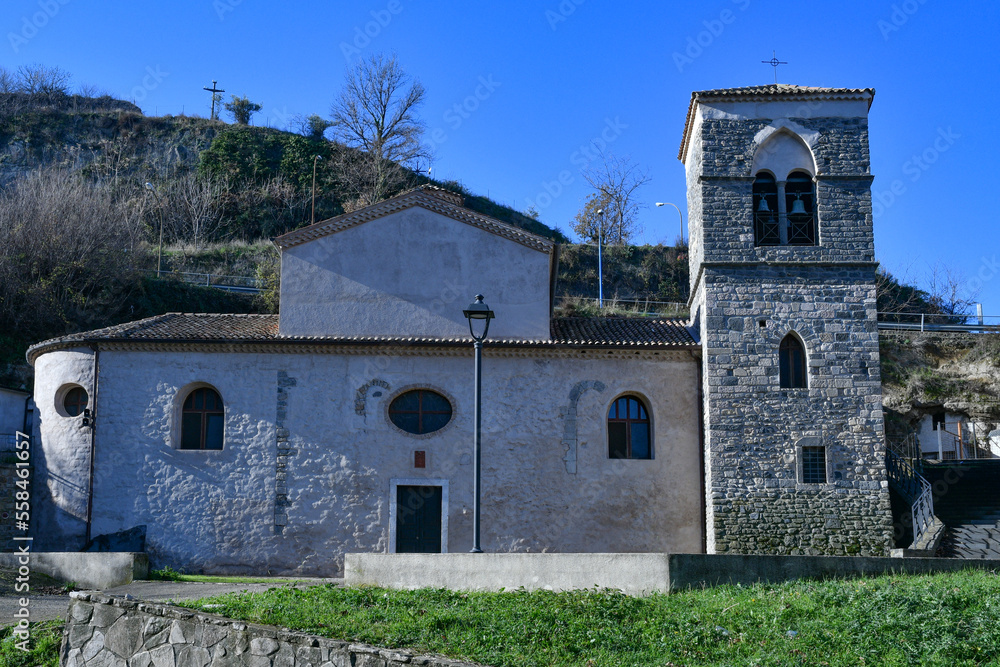 A small church of Rapolla, a rural village of Basilicata region, Italy.