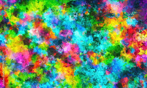 Abstract chaotic colorful background