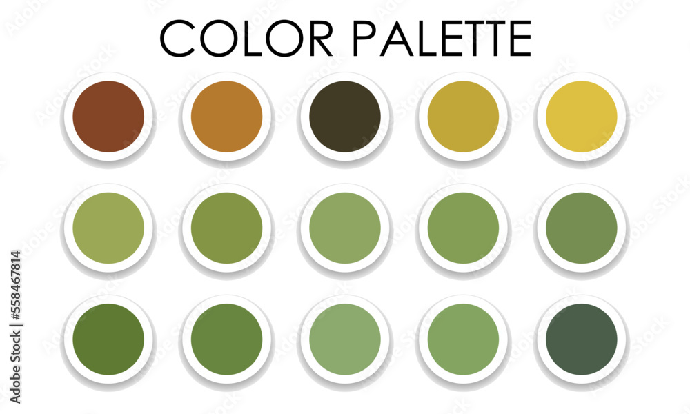 Bright color palette for design. Vector illustration