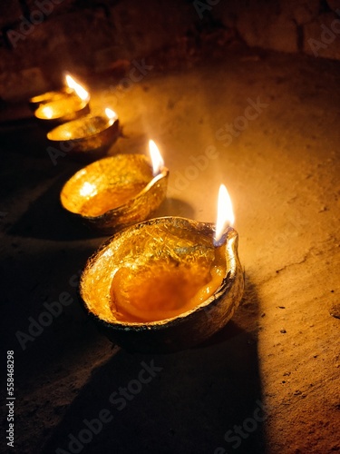 Fired Diya or Indian lamp 🪔