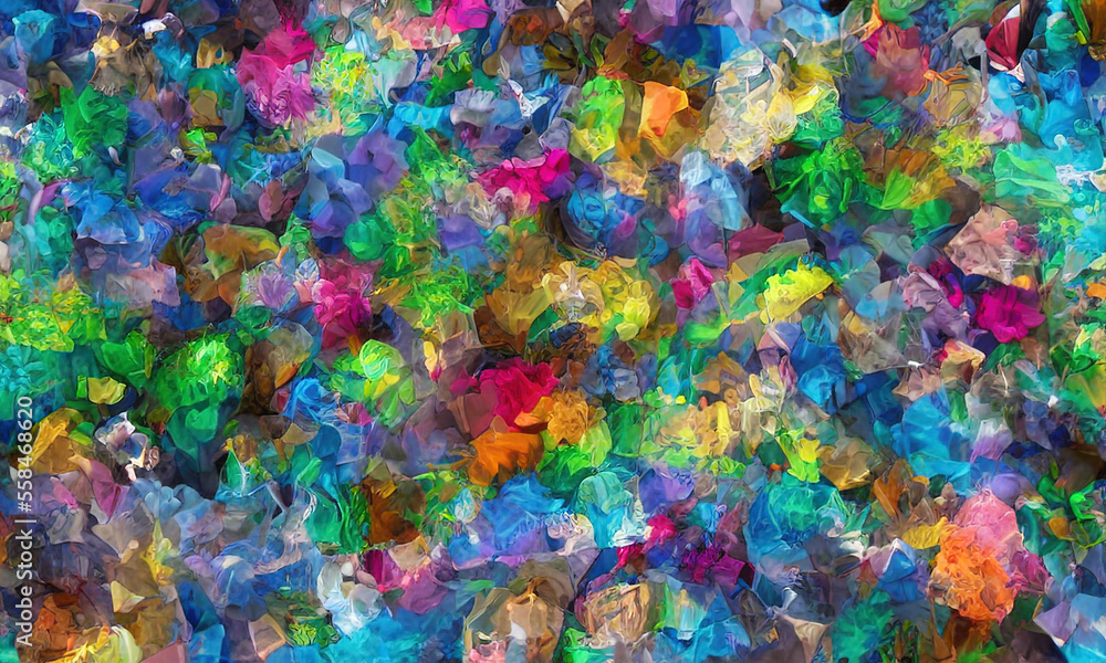 Abstract chaotic colorful background