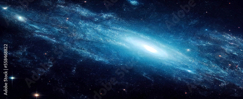 Fototapeta Naklejka Na Ścianę i Meble -  Galaxy with stars and space dust in the universe. Space nebula