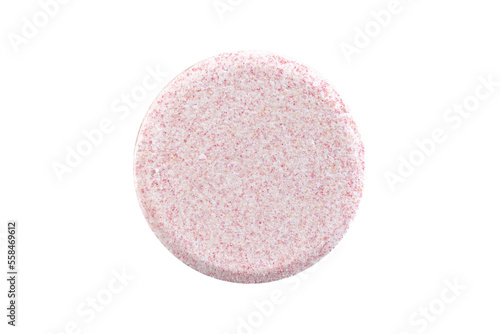 Multivitamin effervescent tablet isolated on white background