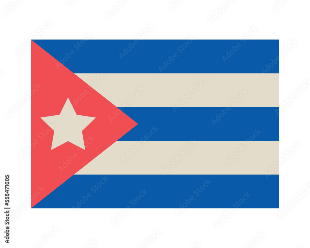 Obraz premium cuba flag icon