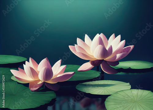 lotus flowers illustration
