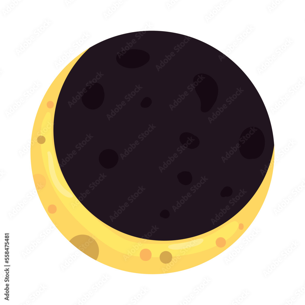 flat last quarter moon design flat last quarter moon design
