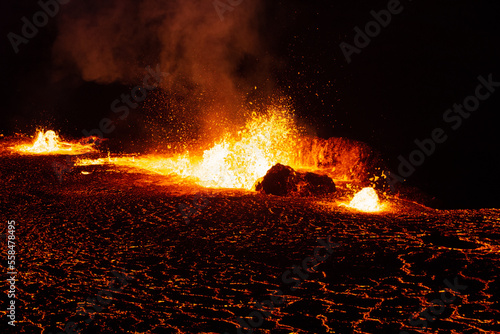 Geldingadalur Volcano Near Fagradalsfjall, Iceland photo