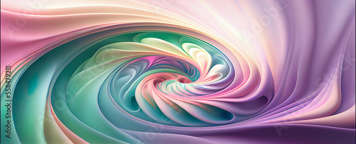 Abstract twirling pastel colors as background wallpaper header