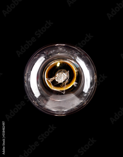 Incandescent light bulb turned off