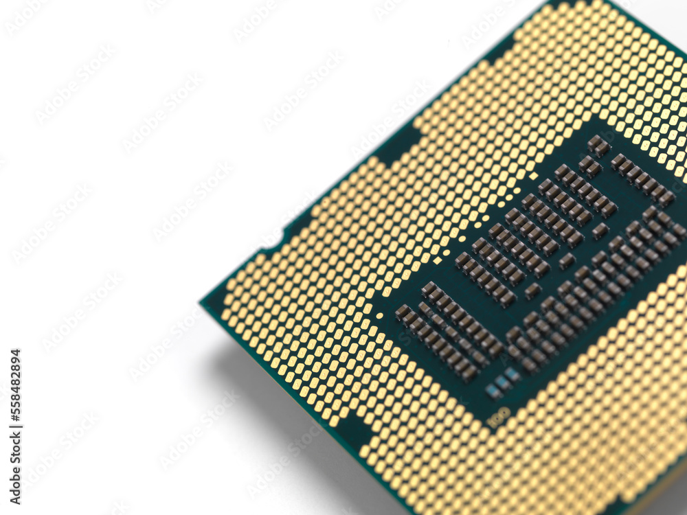 Intel i7 Processor closeup LGA 1155 socket Intel i7 Processor closeup LGA 1155 socket