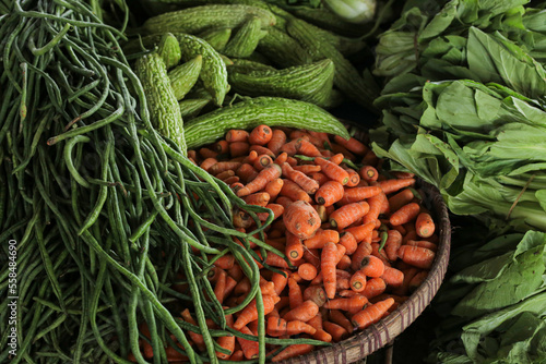 fresh vegetables at the market