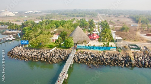 A bridge leading to Puerto Quetzal in Guatemala