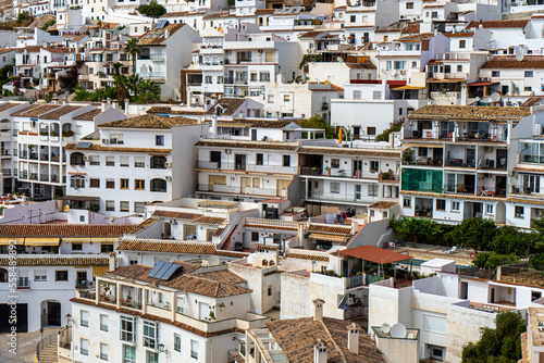 Panoramic view of white houses in Mijas, Spain on October 2, 2022 © Vitali