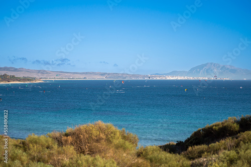 Landscape of Valdevaqueros beach, Gibraltar Strait, Spain