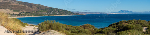 Landscape of Valdevaqueros beach, Gibraltar Strait, Spain