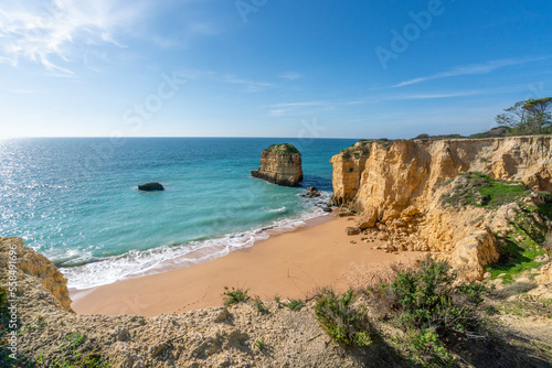 Albufeira cliffs beautiful nature and green