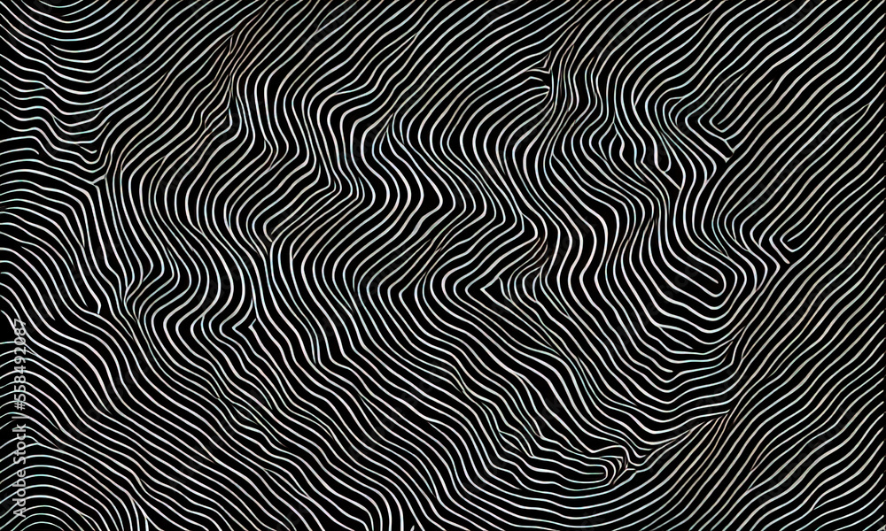 Fototapeta premium black and white abstract finger swirl texture