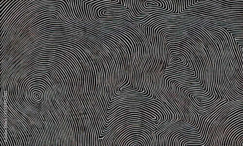 Billede på lærred black and white abstract finger swirl texture