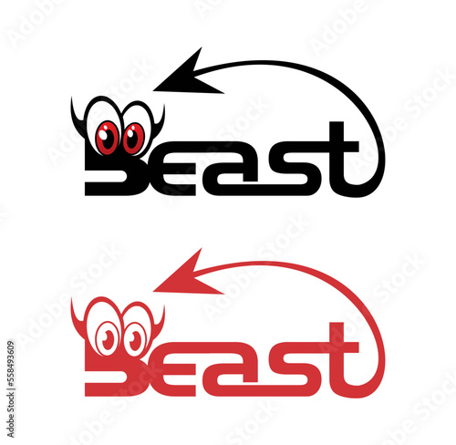 Beast Wordmark Logo Vector Sign