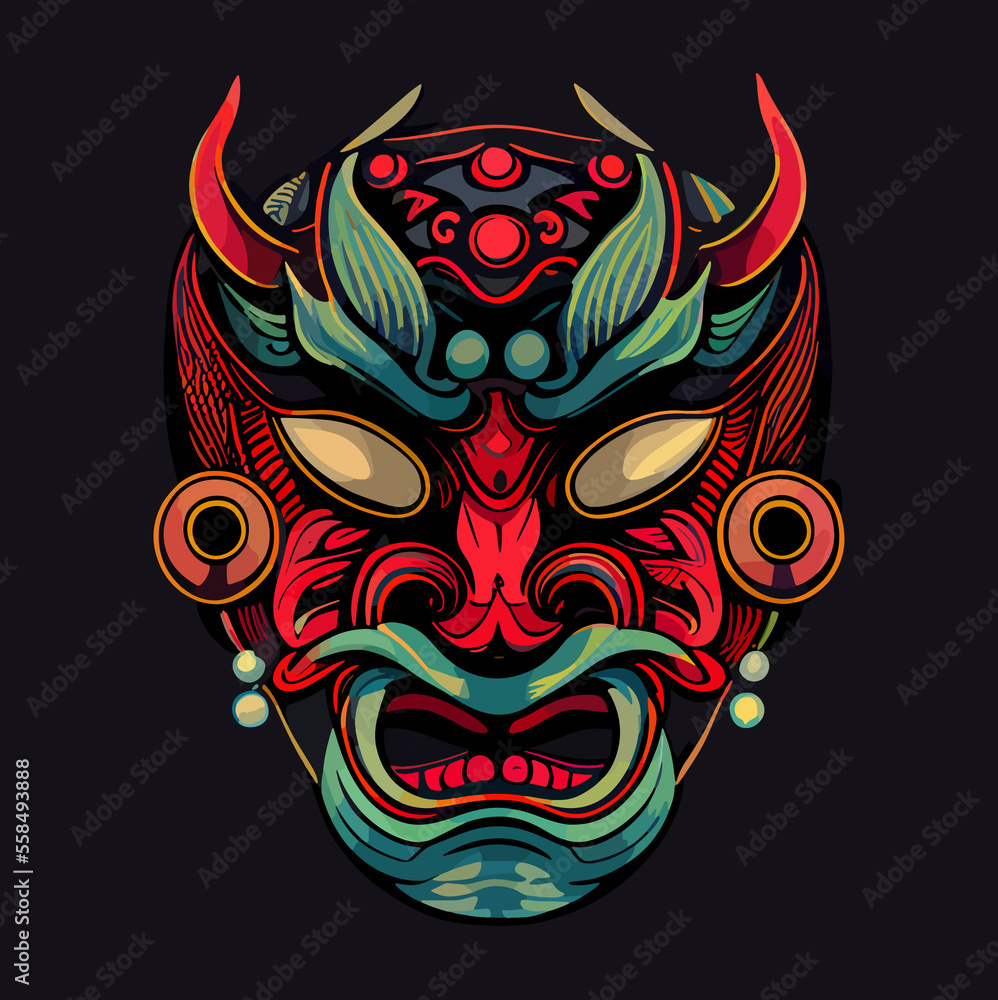 onix mask vector icon illustration onix mask vector icon illustration