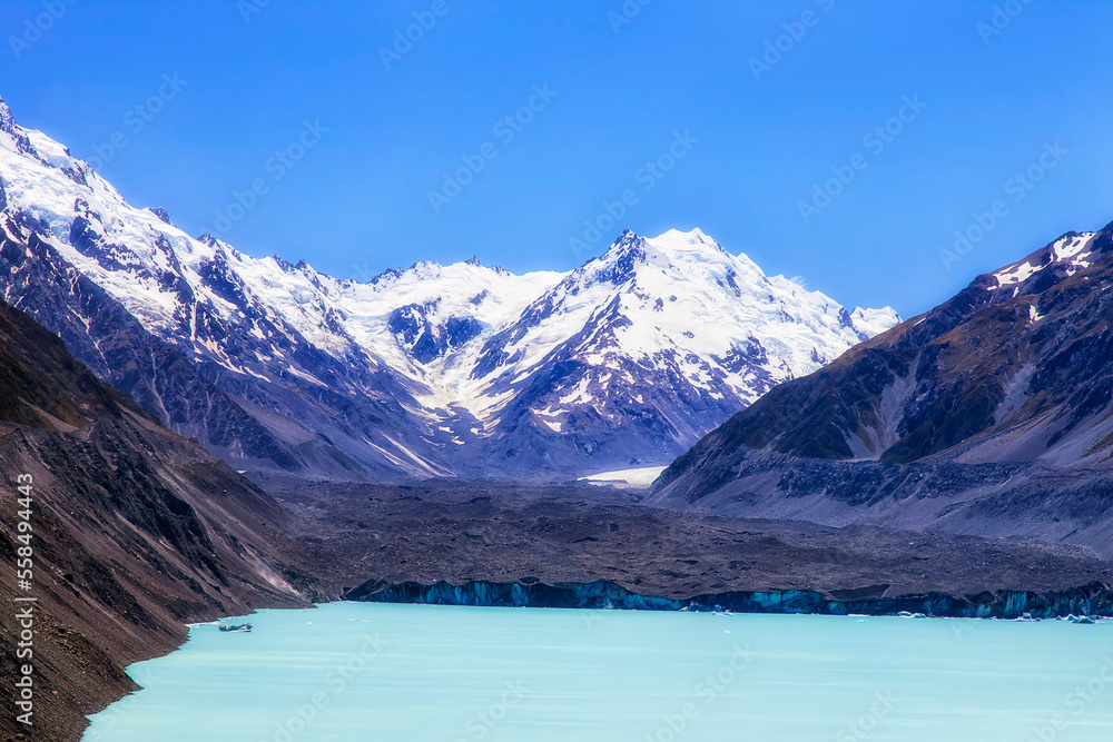 NZ Tasman glacier tele