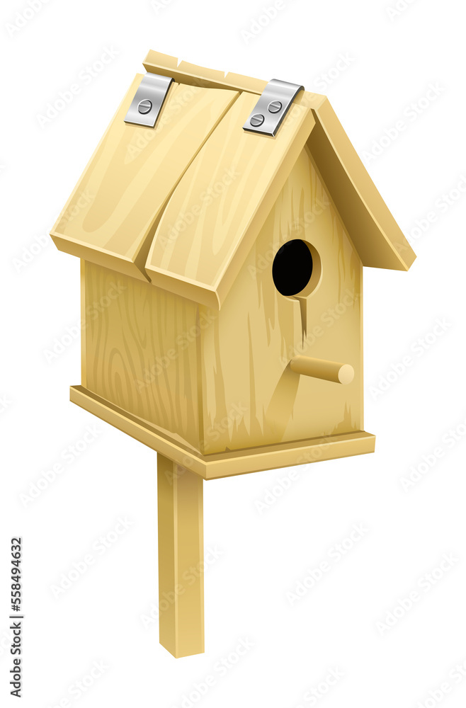 Wooden starling-house - home for birds, wooden house. PNG Wooden starling-house - home for birds, wooden house. PNG