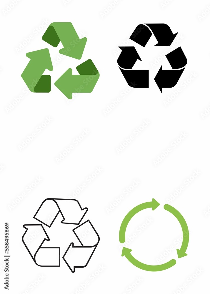 Obraz premium Recycle icons.