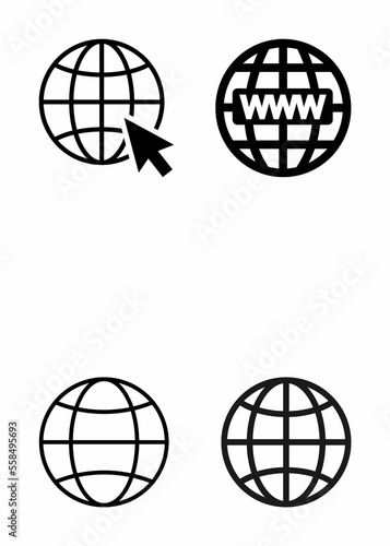 World wide web icons.