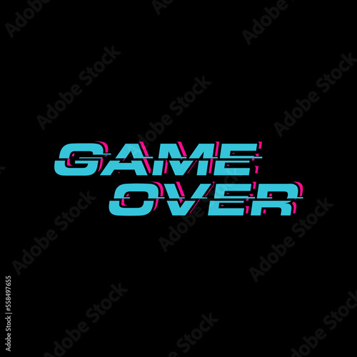 A Bold and Eye-Catching Game Over Typography Design