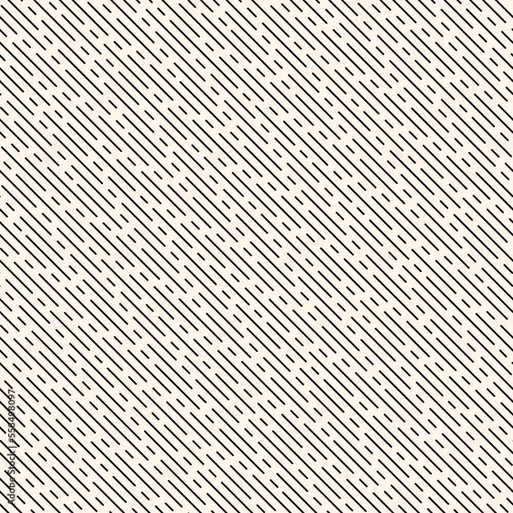 Diagonal line seamless pattern. Simple vector texture with thin inclined lines, stripes. Black and white abstract geometric background. Minimal monochrome repeat design for decor, print, wallpaper Diagonal line seamless pattern. Simple vector texture with thin inclined lines, stripes. Black and white abstract geometric background. Minimal monochrome repeat design for decor, print, wallpaper