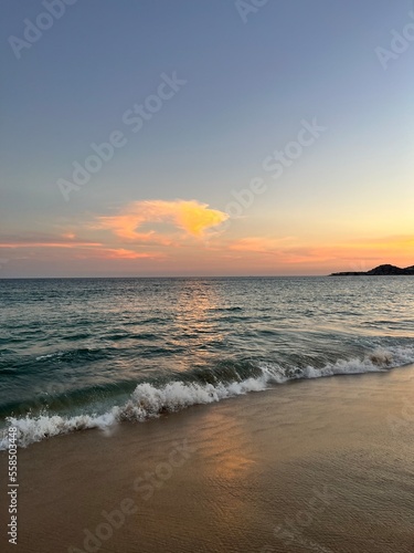 sunset on the beach © ubaldo