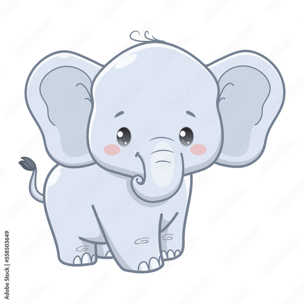 vector illustration of cute baby elephant cartoon vector illustration of cute baby elephant cartoon