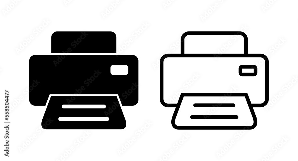 Print icon vector illustration. printer sign and symbol Print icon vector illustration. printer sign and symbol