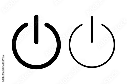 Power icon vector illustration. Power Switch sign and symbol. Electric power