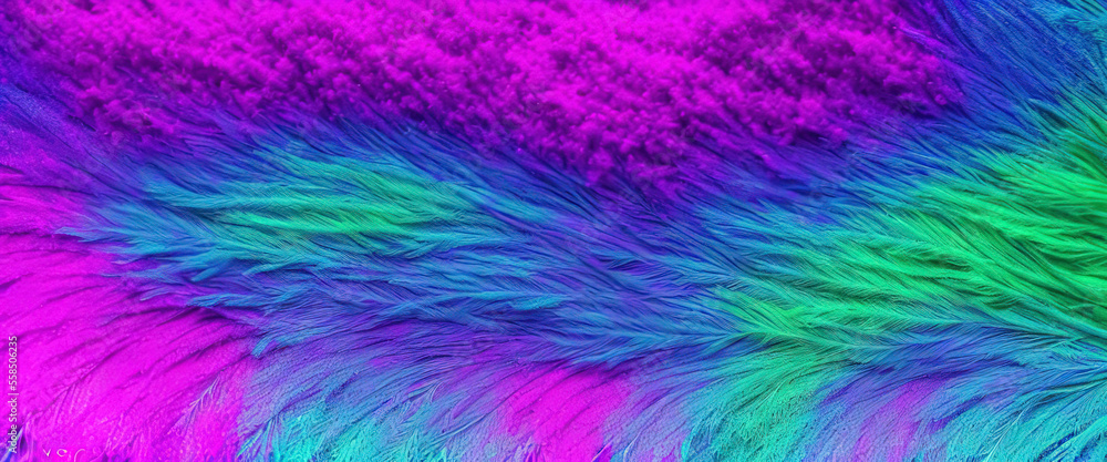 Obraz premium Backgrounds with radiant colored bird feathers