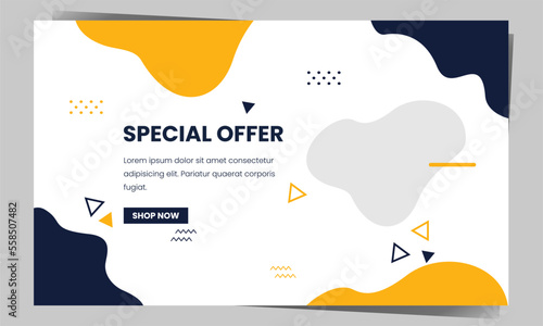 Special Offer Banner Template for Social Media or Print Media. Suitable to use on any big event.