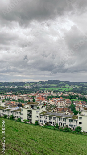 Swiss city in a valley