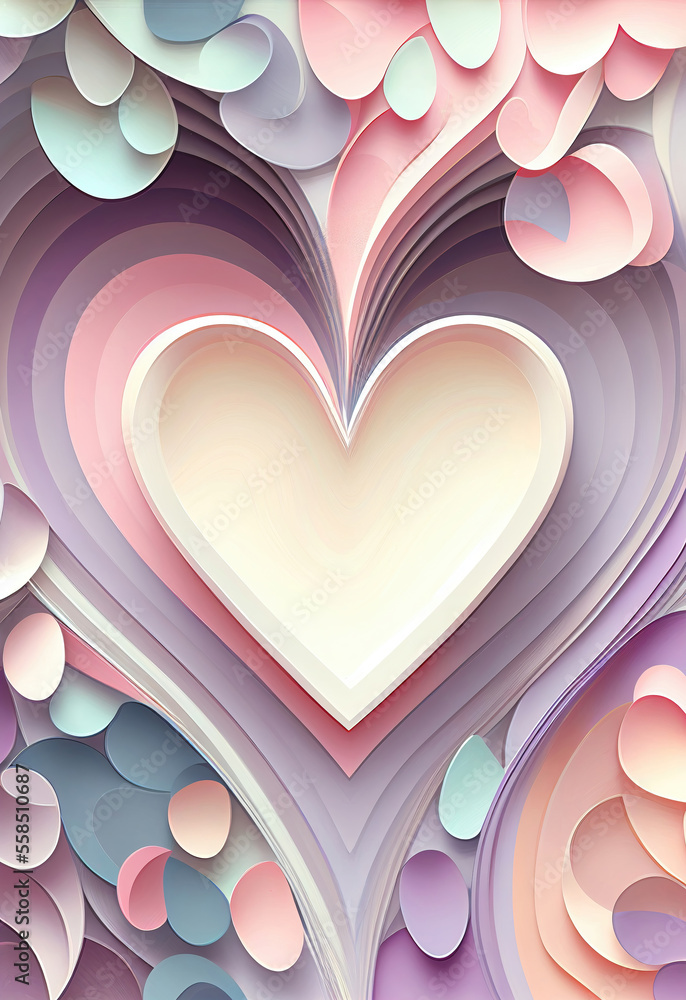 romantic love theme, valentine's day. sketch art for artist creativity and inspiration. generative AI	
