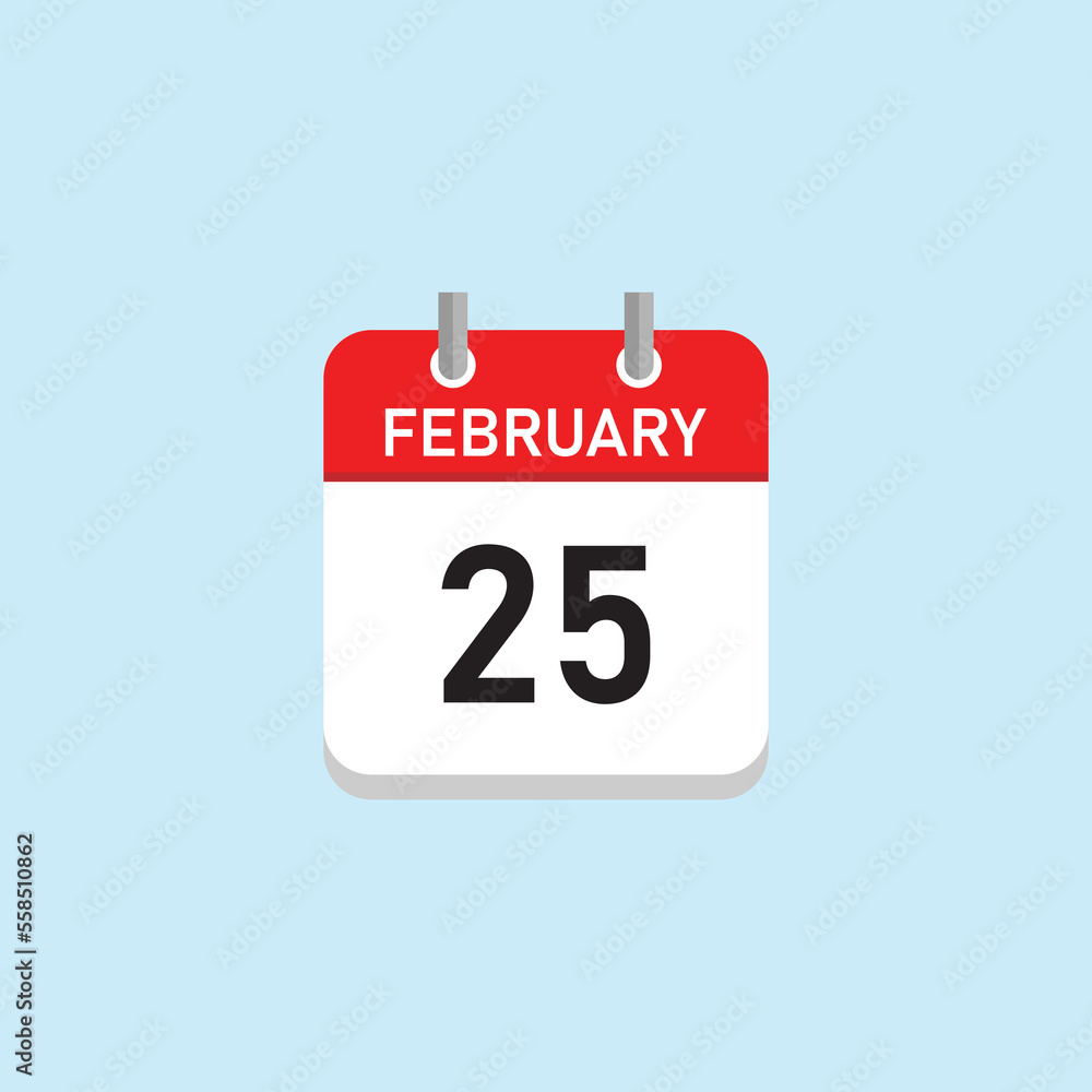 February 25 Concept Design. Vector Illustration. February 25 Concept Design. Vector Illustration.