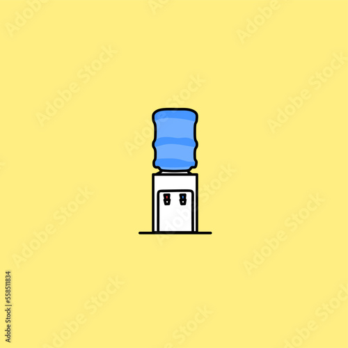 illustration vector graphic of water dispensers perfect for logos, icons, designs, posters, flyers,and advertising 