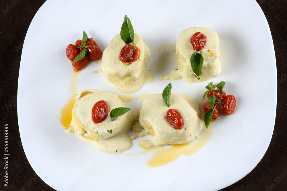 gnocchi cannelloni basil pesto rondele tasty italian pasta with herbs gnocchi cannelloni basil pesto rondele tasty italian pasta with herbs