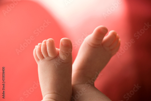 Infant feet up close