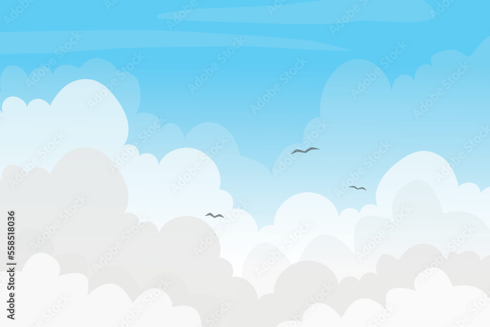 cartoon cloudy blue sky background cartoon cloudy blue sky background