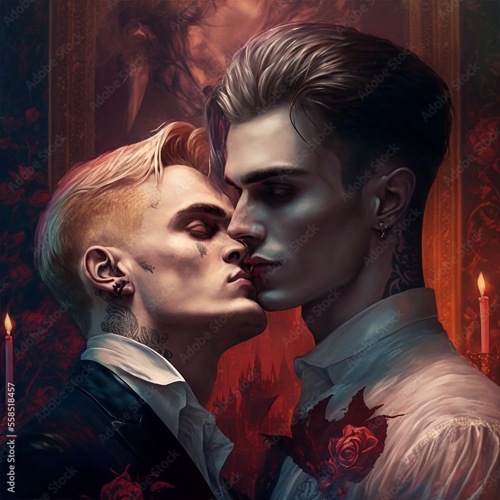 Gay Vampire Romance AI Generated Gay Vampire Romance AI Generated