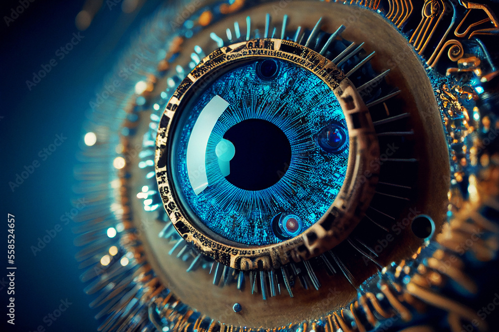 Fototapeta premium Robotic Vision - Generative Ai