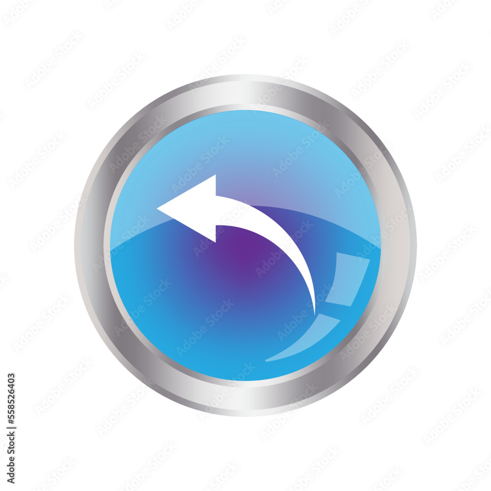 blue arrow button. Blue right arrow button. Blue three-dimensional button silver outline. Vector illustration. blue arrow button. Blue right arrow button. Blue three-dimensional button silver outline. Vector illustration.
